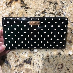 Kate Spade polka dot checkbook cover